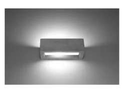 Sollux Lighting Aplique Para Pared^Vega Up & Down Aplique Cemento, 30cm Gris