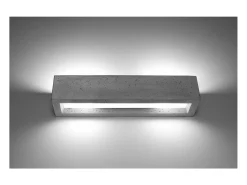 Sollux Lighting Aplique Para Pared^Vega Up & Down Aplique Cemento, 50cm Gris