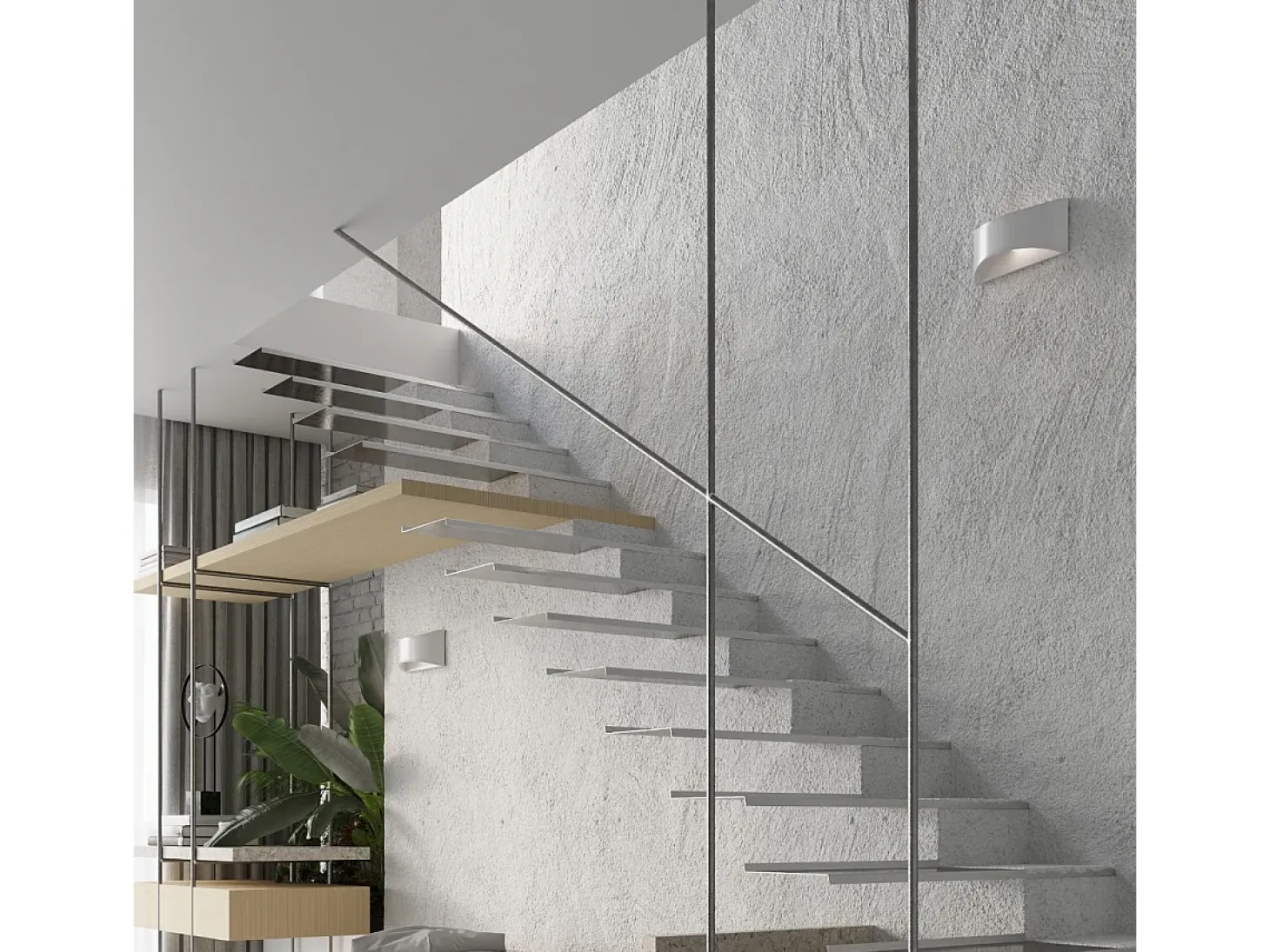 Sollux Lighting Vixen Lámpara de pared Up & Down, blanca, 31,5 cm