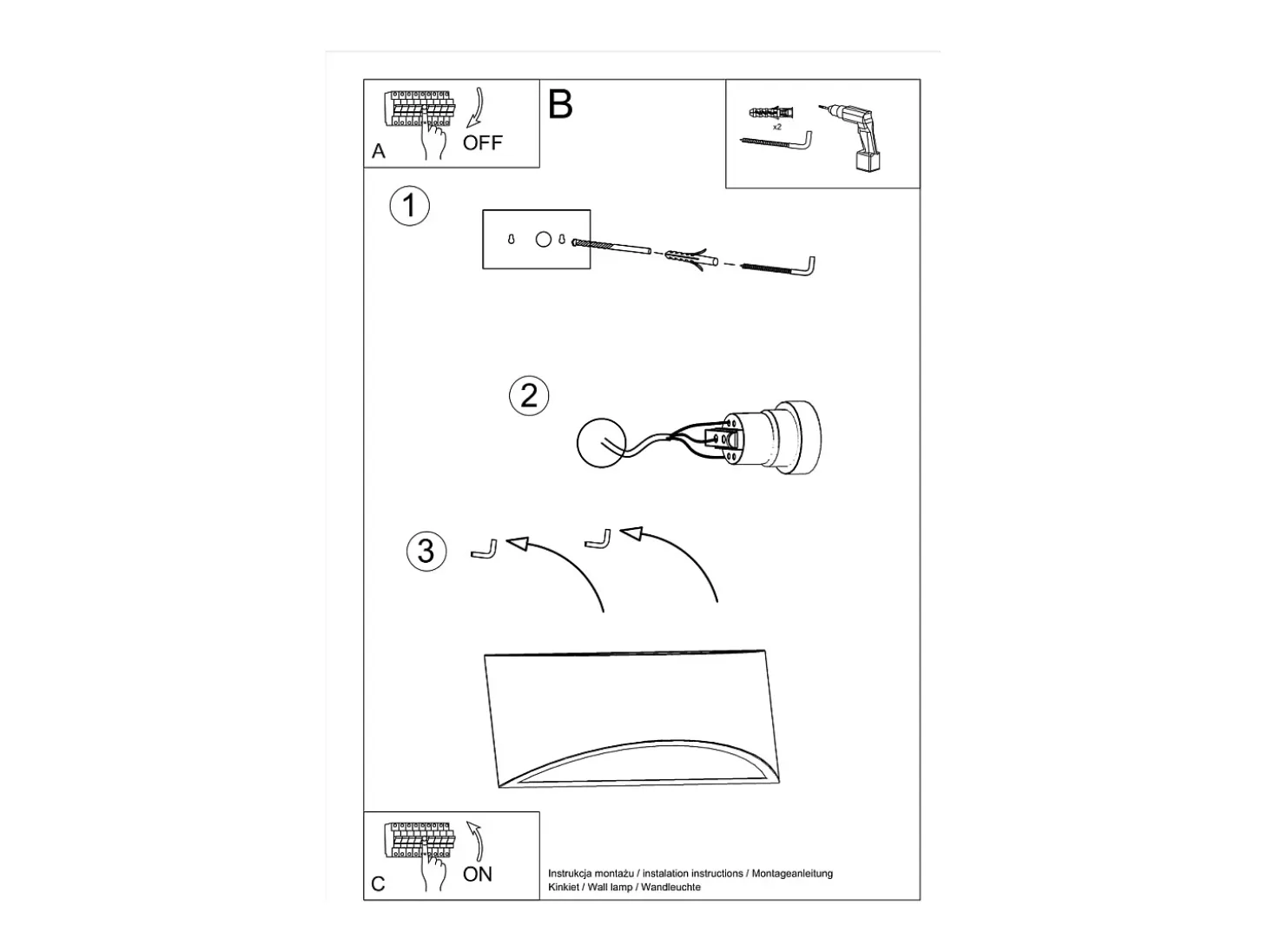 Sollux Lighting Vixen Lámpara de pared Up & Down, blanca, 31,5 cm