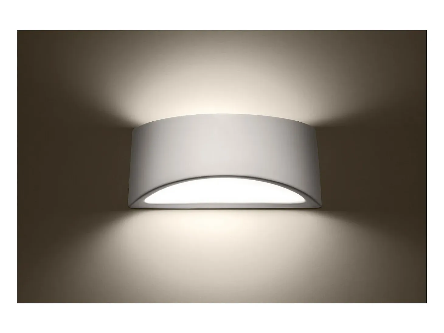 Sollux Lighting Vixen Lámpara de pared Up & Down, blanca, 31,5 cm