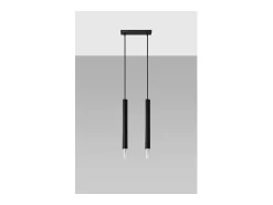 Best Sollux Lighting Wezyr Lámpara de Techo Colgante Bar, , 2x G9 Negro