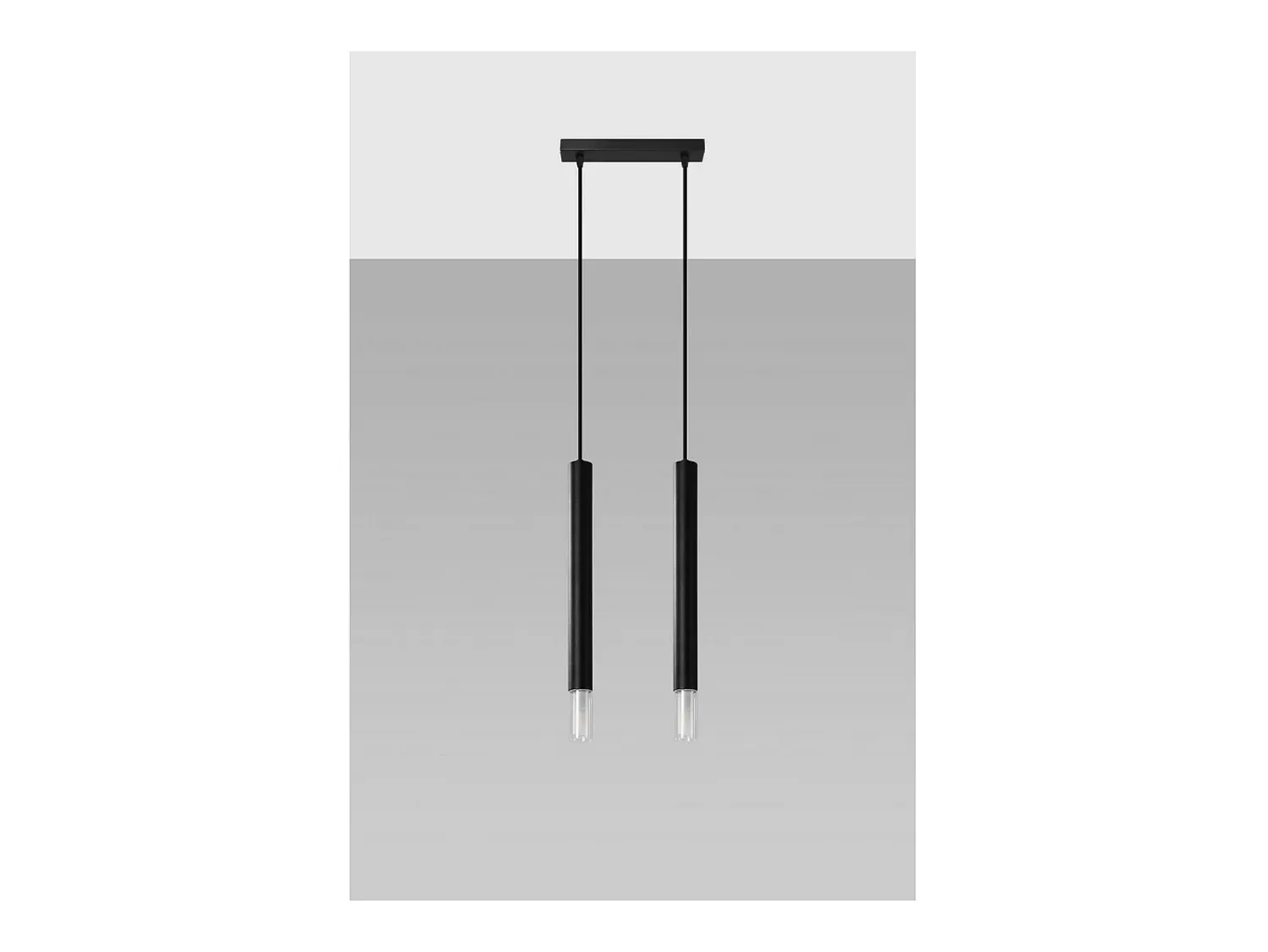 Best Sollux Lighting Wezyr Lámpara de Techo Colgante Bar, , 2x G9 Negro