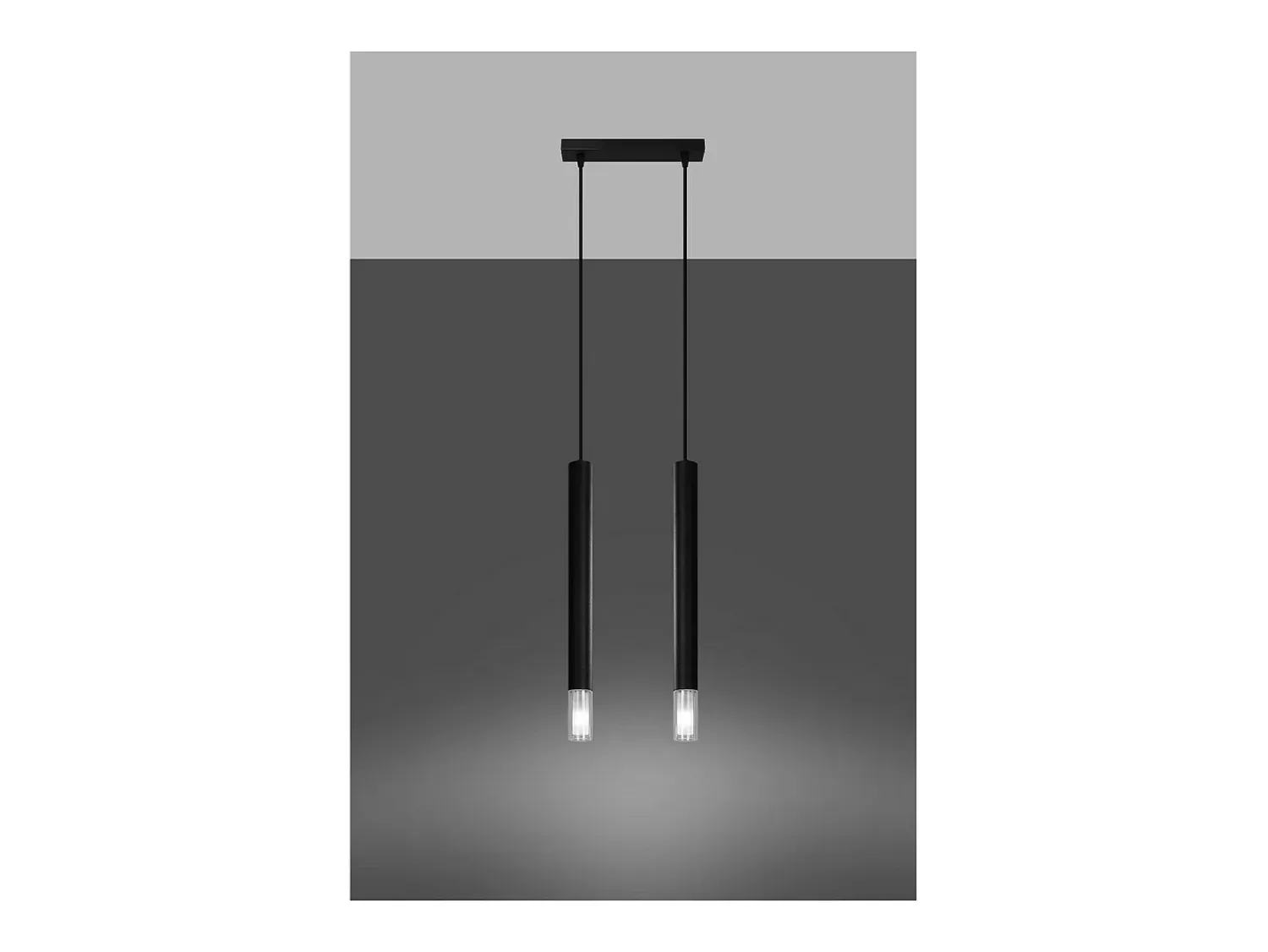 Best Sollux Lighting Wezyr Lámpara de Techo Colgante Bar, , 2x G9 Negro