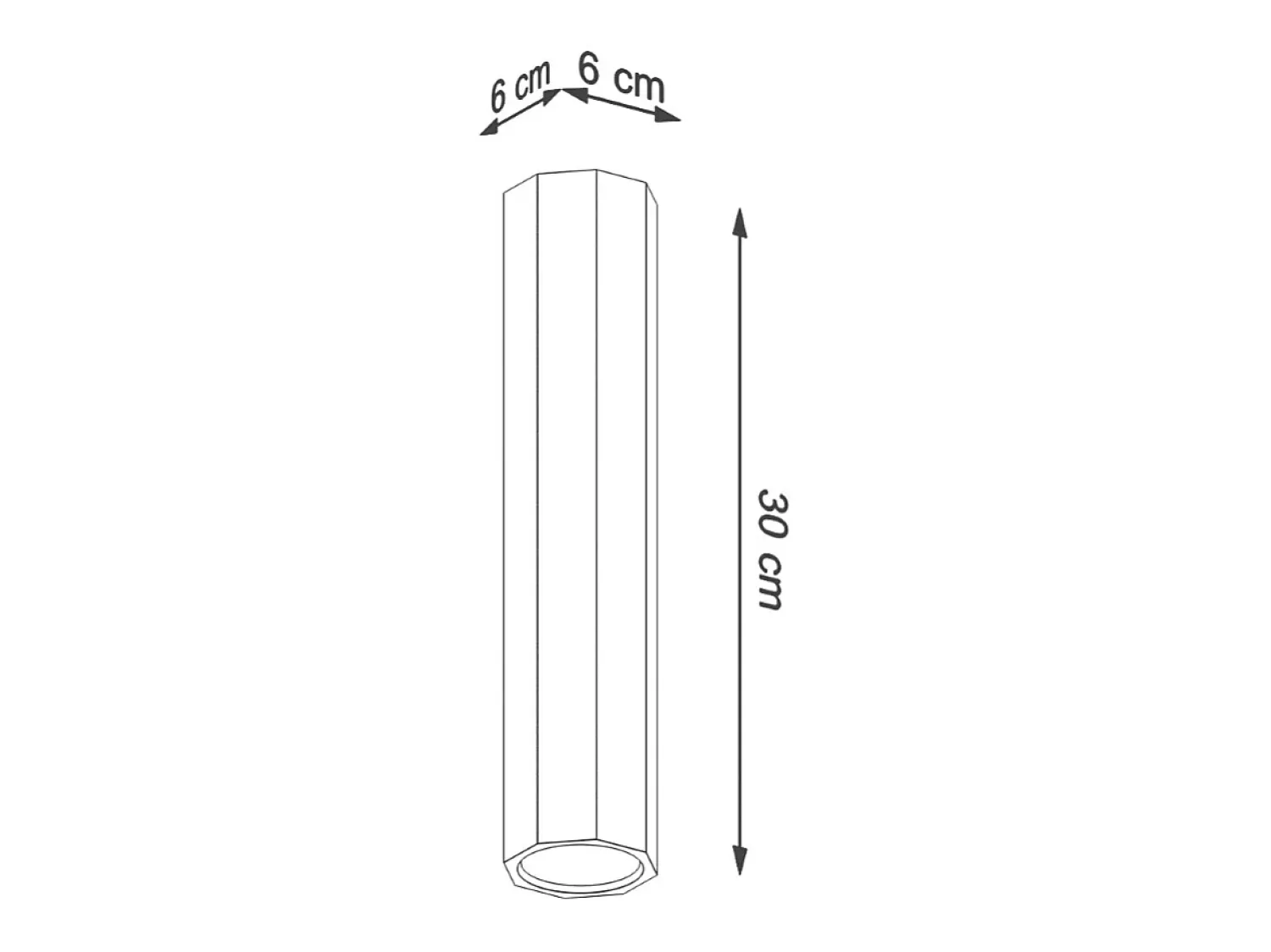 Sollux Lighting Plafón^Zeke Foco empotrable octogonal de madera de roble, 17,5 cm Marru00f3n