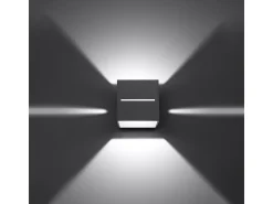 Sollux Lighting Aplique Para Pared^Sollux LOBO - 1 Light Up Down Wall claro, G9 Gris