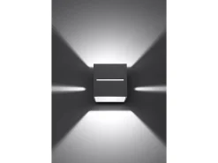 Sollux Lighting Aplique Para Pared^Sollux LOBO - 1 Light Up Down Wall claro, G9 Gris