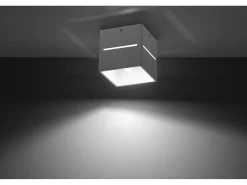 Sollux Lighting Plafón^Sollux LOBO - 1 luz de techo blanca, G9 Blanco