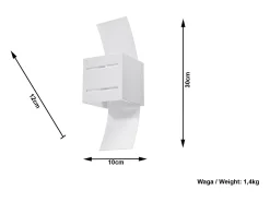 Sollux Lighting Aplique Para Pared^Sollux LORETO - 1 aplique de luz blanca, G9 Blanco
