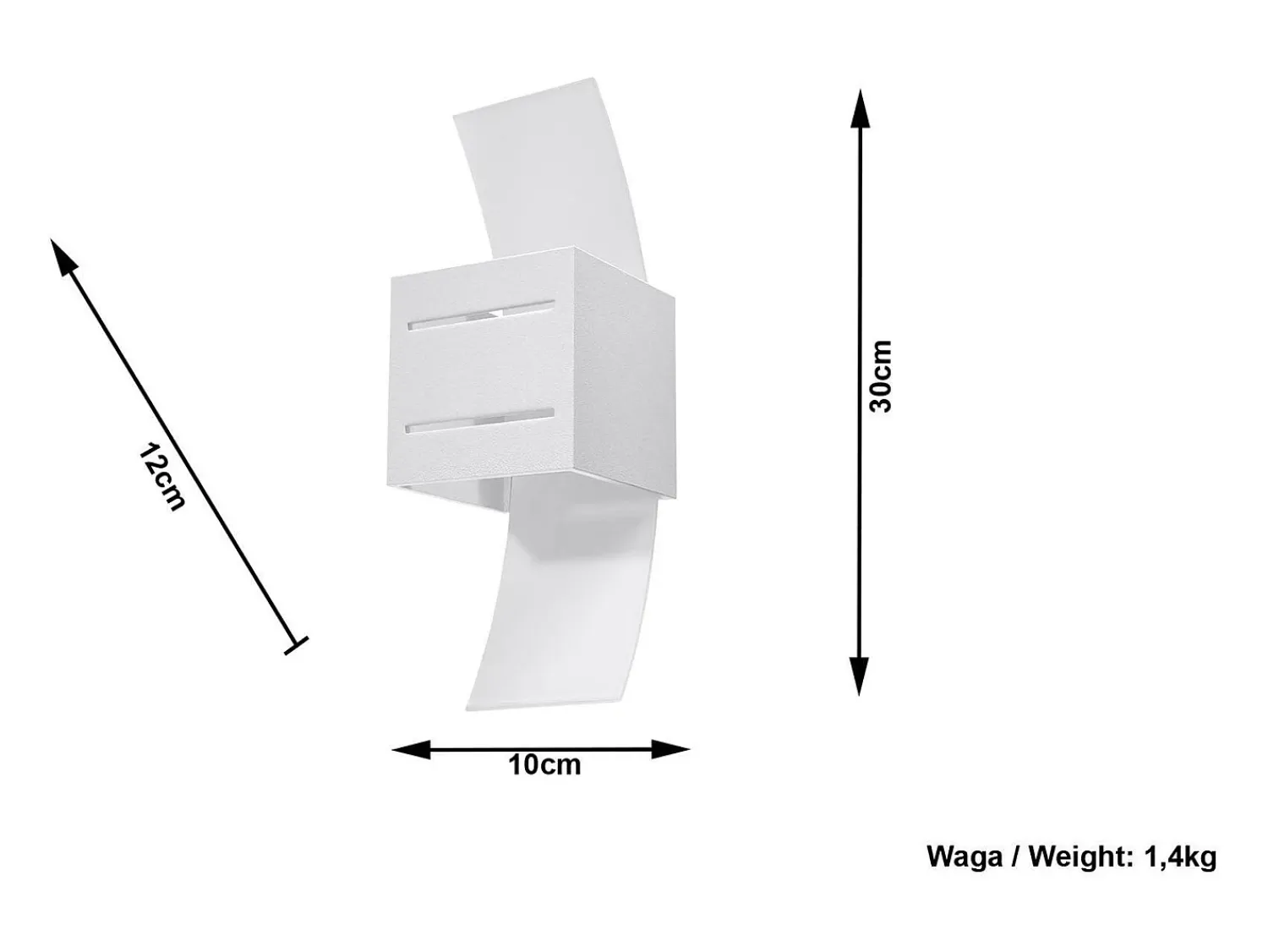 Sollux Lighting Aplique Para Pared^Sollux LORETO - 1 aplique de luz blanca, G9 Blanco