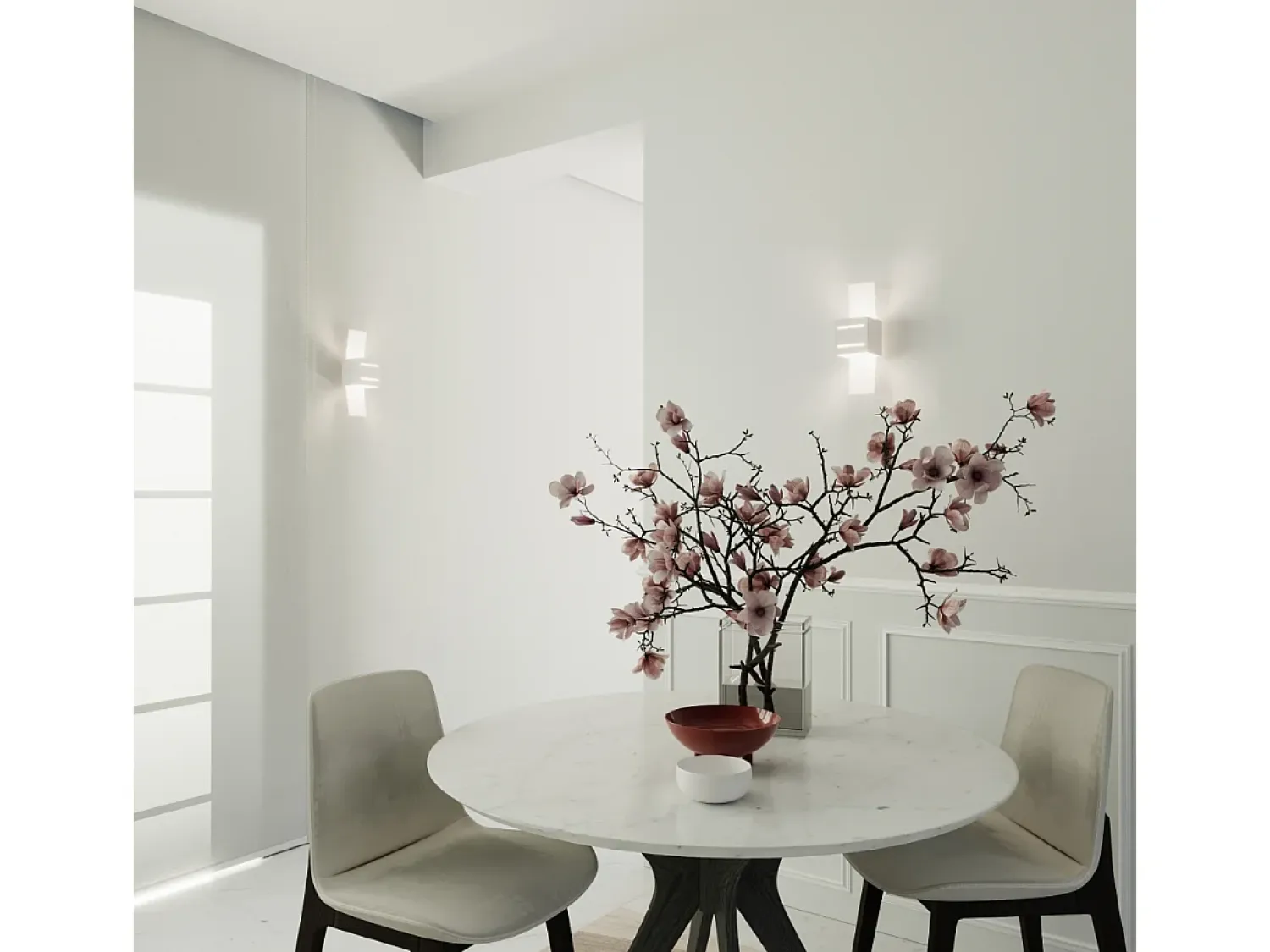 Sollux Lighting Aplique Para Pared^Sollux LORETO - 1 aplique de luz blanca, G9 Blanco