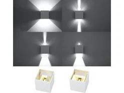 Sollux LUCA - Lámpara de pared empotrada LED 1 Light Up Down Blanco