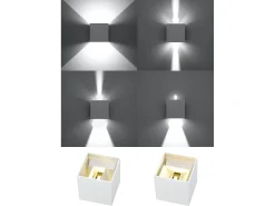 Sollux LUCA - Lámpara de pared empotrada LED 1 Light Up Down Blanco