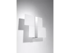 Sollux Lighting Aplique Para Pared^Sollux MASSIMO - Aplique de pared empotrado con 2 luces , Cromado, G9 Blanco