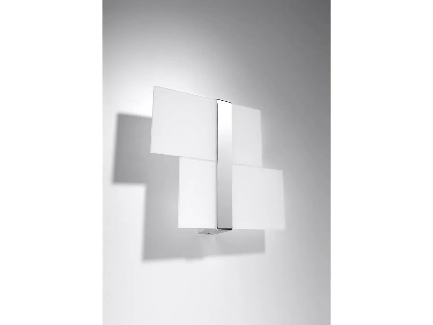 Sollux Lighting Aplique Para Pared^Sollux MASSIMO - Aplique de pared empotrado con 2 luces , Cromado, G9 Blanco