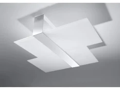 Sollux MASSIMO - Lámpara de empotrar decorativa de 2 luces Blanco, Cromado, E27