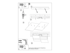 Sollux MASSIMO - Lámpara de empotrar decorativa de 2 luces Blanco, Cromado, E27
