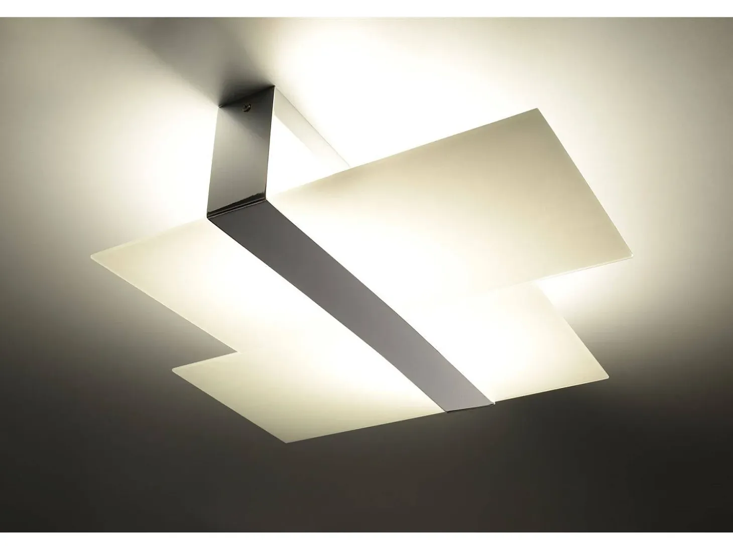 Sollux MASSIMO - Lámpara de empotrar decorativa de 2 luces Blanco, Cromado, E27