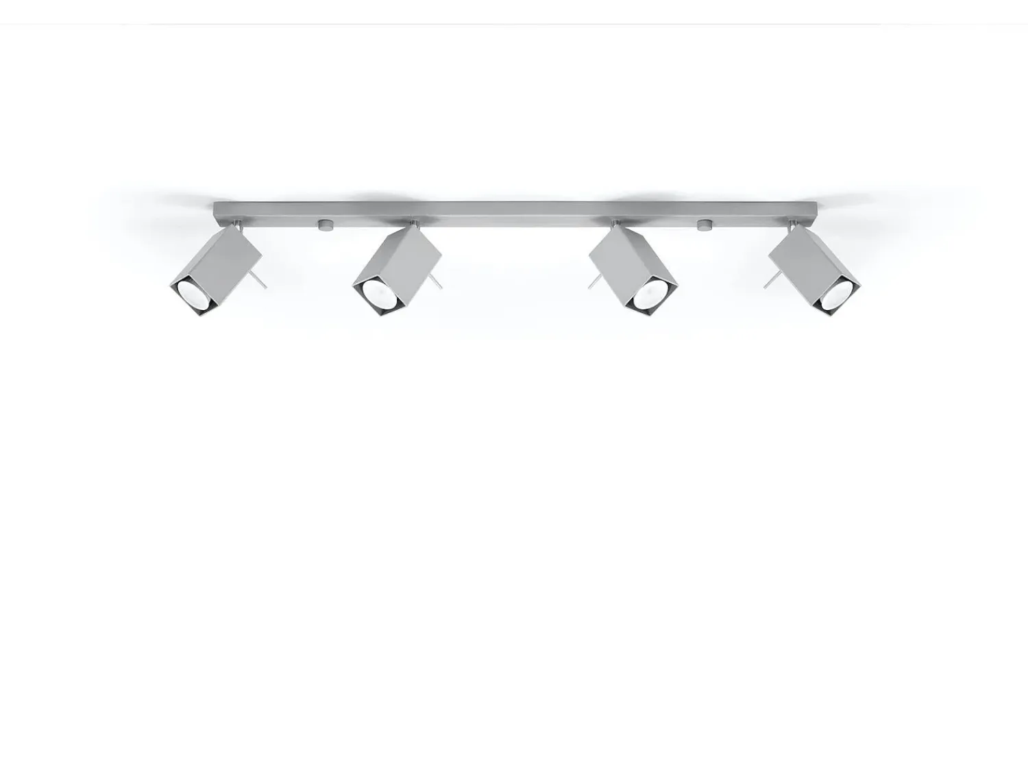 Sollux Lighting Plafón^Sollux MERIDA - Barra de 4 focos de luz , GU10 Gris