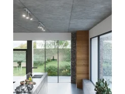 Sollux Lighting Plafón^Sollux MERIDA - Barra de 4 focos de luz , GU10 Gris