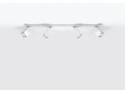 Sollux Lighting Sollux MERIDA - Barra de 4 focos de luz blanca, GU10 Blanco