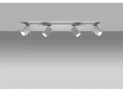 Sollux Lighting Sollux MERIDA - Barra de 4 focos de luz blanca, GU10 Blanco