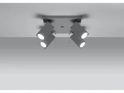 Sollux Lighting Plafón^Sollux MERIDA - Cluster de 4 focos de luz , GU10 Gris