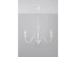 Sollux MINERWA - Lámpara de araña de tres brazos con 3 luces blanca, E14