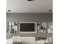 Best Sollux Lighting Sollux MONO - Lámpara de techo empotrada de 4 luces en y negro, GU10 Blanco