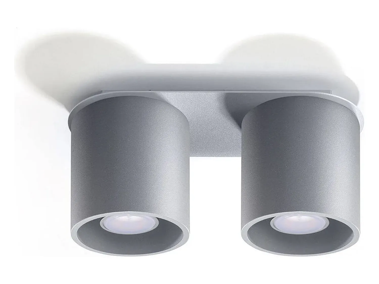 Sollux Lighting Sollux ORBIS - 2 Downlight montado en superficie , GU10 Gris
