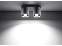 Sollux Lighting Sollux ORBIS - 2 Downlight montado en superficie , GU10 Gris