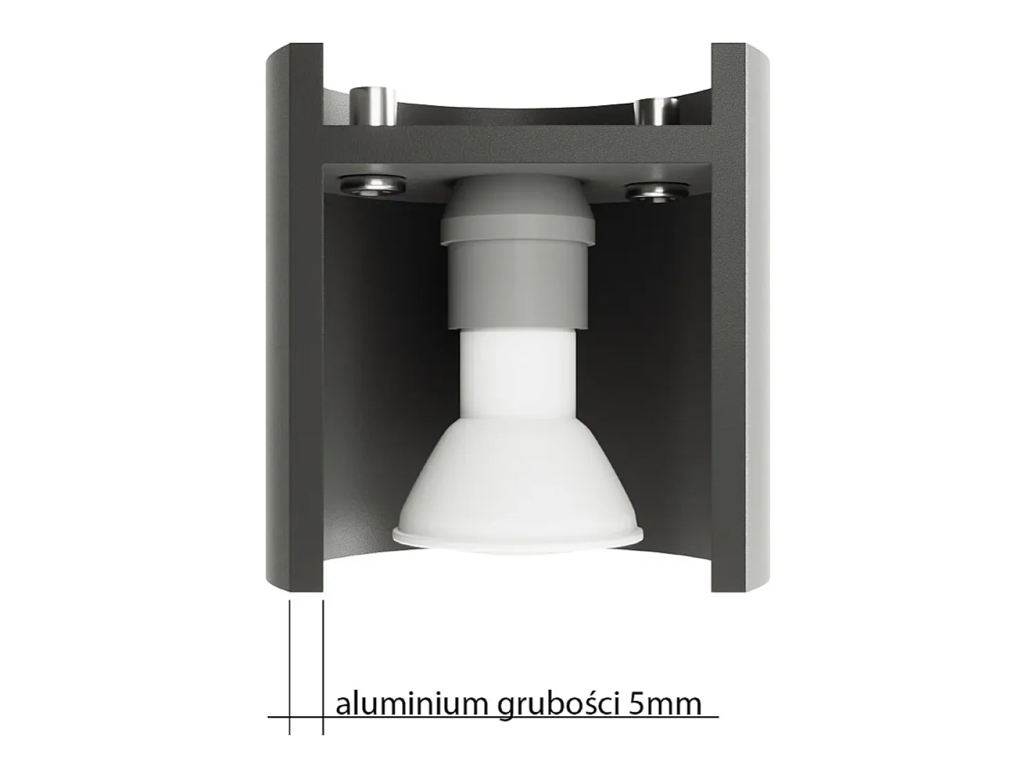 Sollux Lighting Plafón^Sollux ORBIS - 1 Downlight de superficie , GU10 Gris