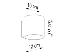 Sollux ORBIS - 1 lámpara de pared Light Up Down Negra, G9