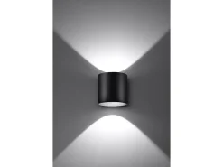 Sollux ORBIS - 1 lámpara de pared Light Up Down Negra, G9