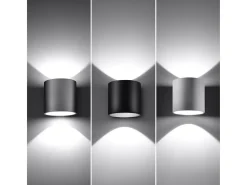Sollux ORBIS - 1 lámpara de pared Light Up Down Negra, G9