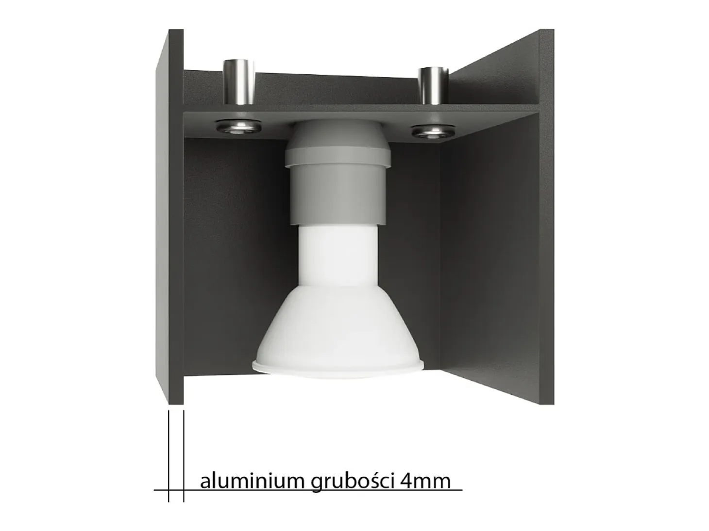 Sollux PIXAR - 1 pared a ras de luz gris claro, G9