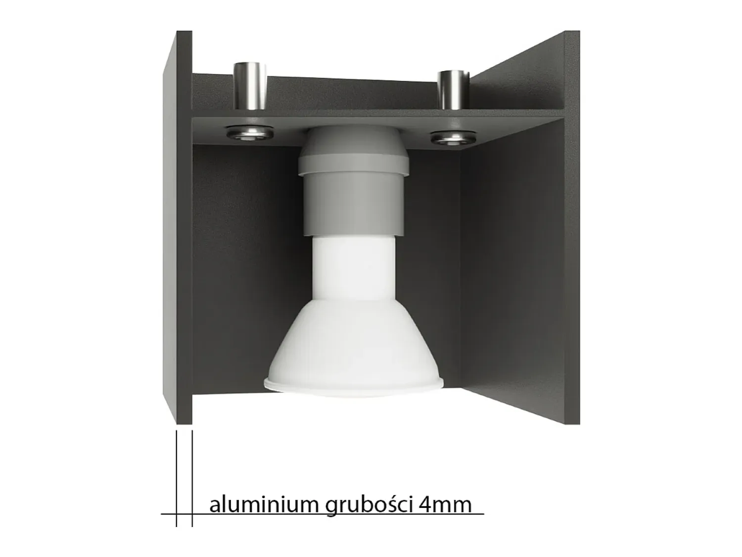 Sollux Lighting Sollux QUAD - 1 Light Up Down Wall claro, G9 Gris