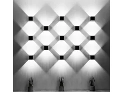Sollux Lighting Sollux QUAD - 1 Light Up Down Wall claro, G9 Gris
