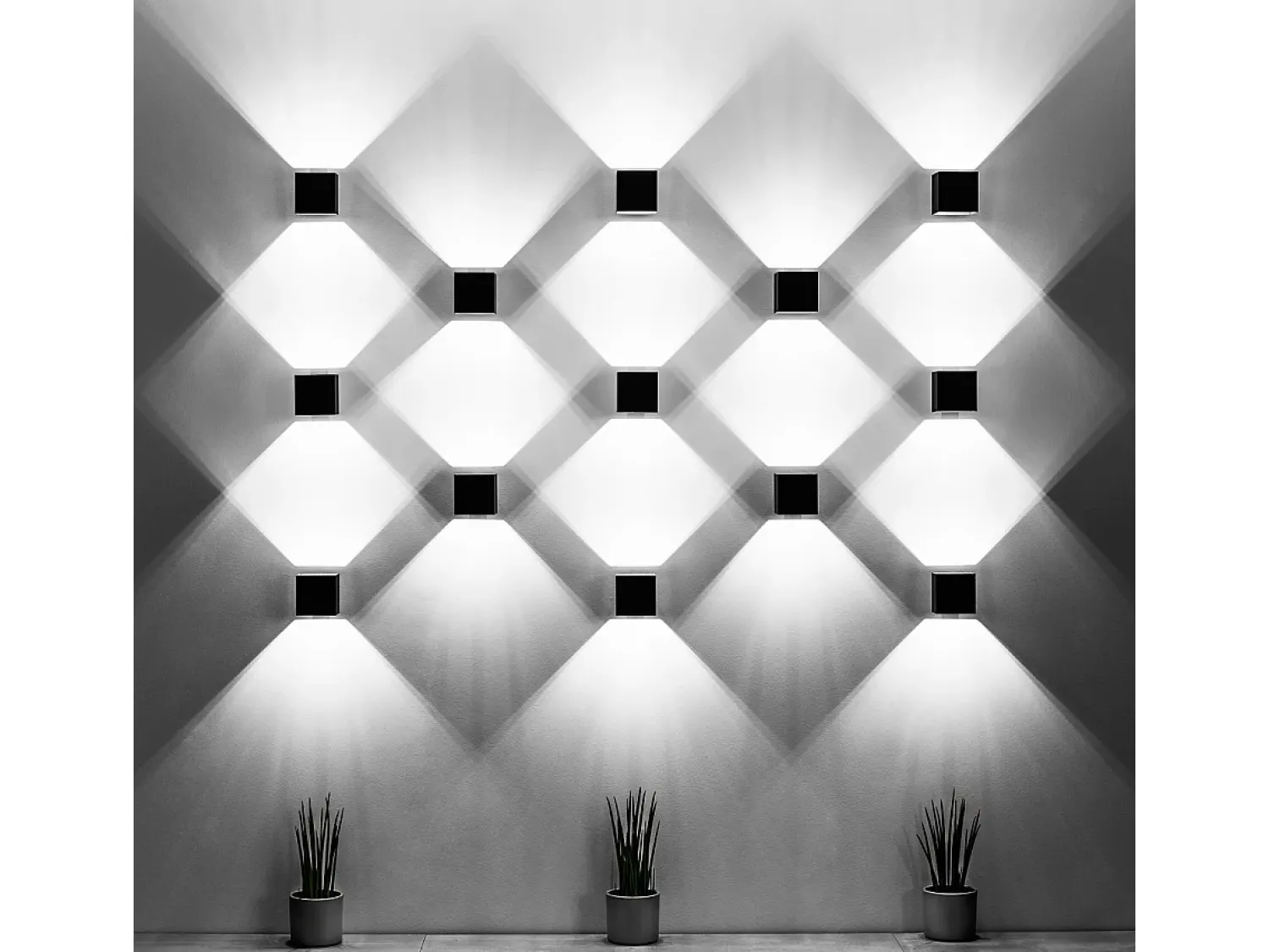 Sollux Lighting Sollux QUAD - 1 Light Up Down Wall claro, G9 Gris