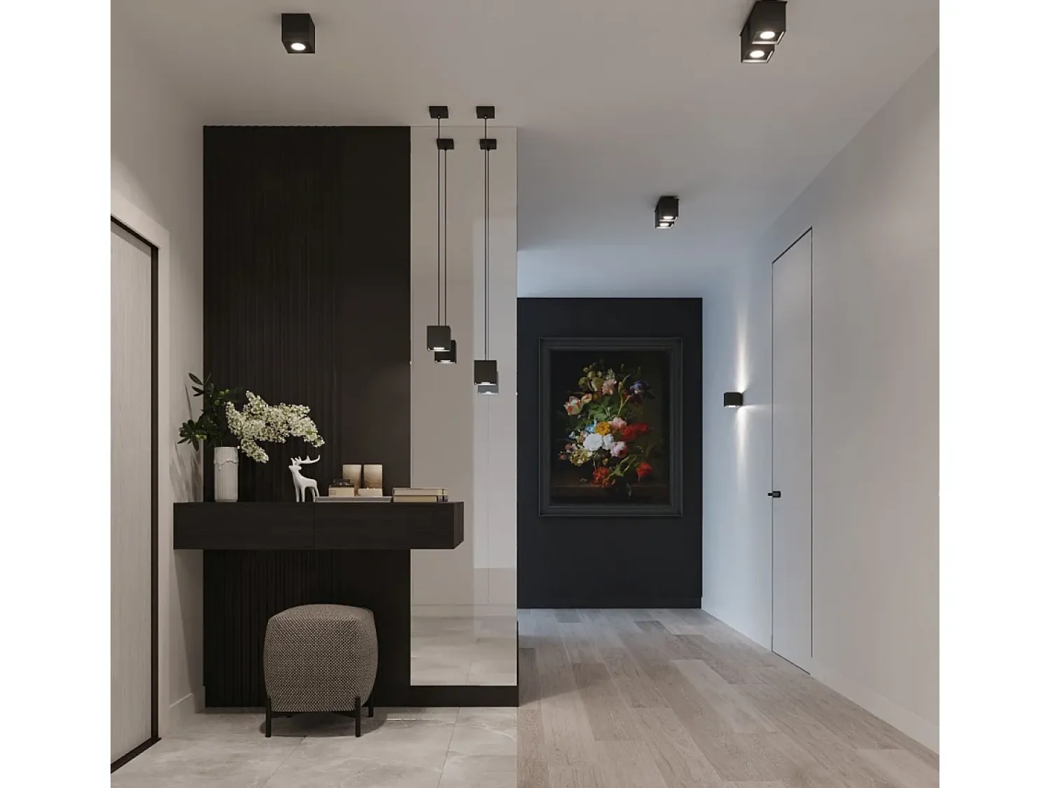 Sollux Lighting Aplique Para Pared^Sollux QUAD - 1 lámpara de pared Light Up Down Negra, G9 Negro