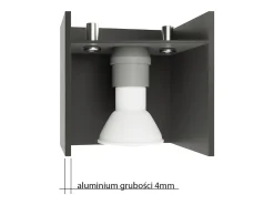 Sollux Lighting Aplique Para Pared^Sollux QUAD - 1 lámpara de pared Light Up Down Negra, G9 Negro