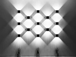 Sollux Lighting Aplique Para Pared^Sollux QUAD - 1 lámpara de pared Light Up Down Negra, G9 Negro