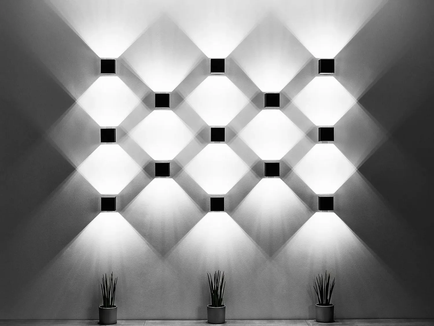 Sollux Lighting Aplique Para Pared^Sollux QUAD - 1 lámpara de pared Light Up Down Negra, G9 Negro