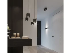 Sollux QUAD - Downlight montado en superficie de 2 luces Negro, GU10