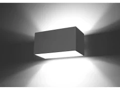 Sollux Lighting Sollux QUAD MAXI - 2 Light Up Down Flush Wall claro Gris