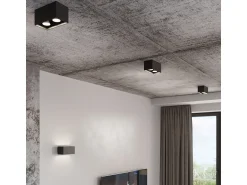 Sollux Lighting Sollux QUAD MAXI - 2 Light Up Down Flush Wall claro Gris