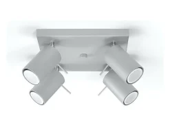 Sollux RING - Cluster de 4 focos de luz gris, GU10