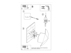 Sollux Lighting Aplique Para Pared^Sollux TRE - Aplique de 2 luces Blanca, G9 Blanco
