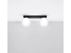 Sollux Lighting Plafón^Sollux Yoli Plafón Globe Negro