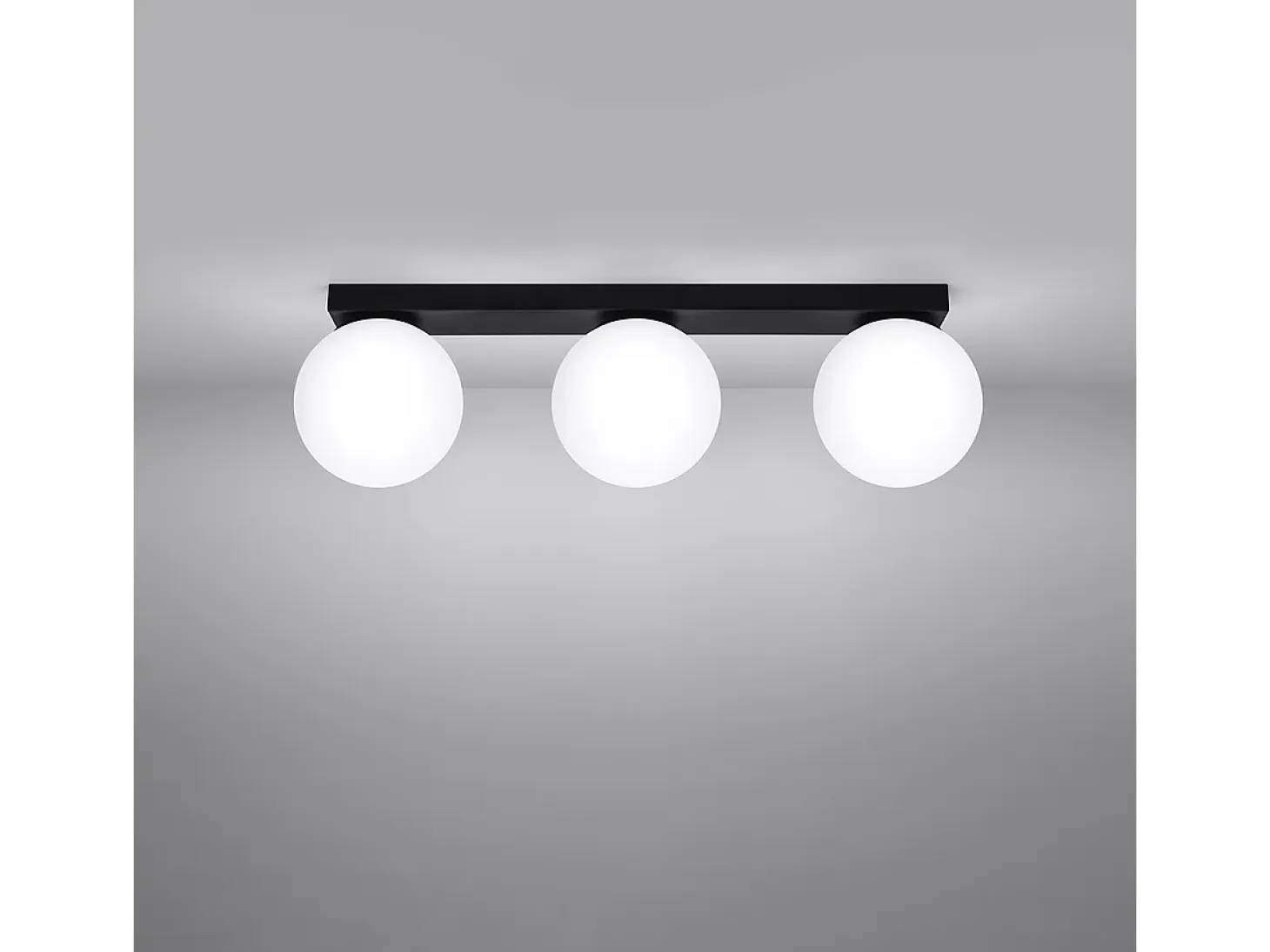 Sollux Yoli Plafón Globe Negro